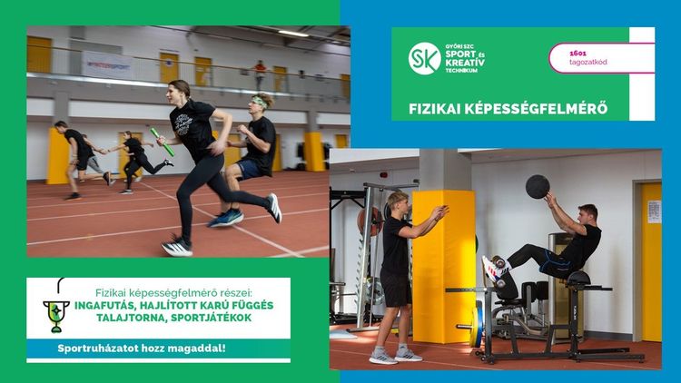 Fizikai képességfelmérő a sport ágazatra felvételizőknek