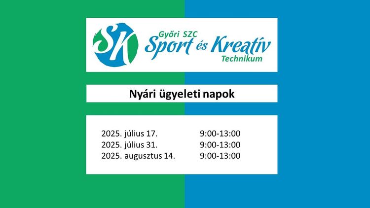 Ügyeleti napok az SK-ban