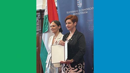 Hidasiné Dömötör Tímea igazgatóhelyettes kitüntetése